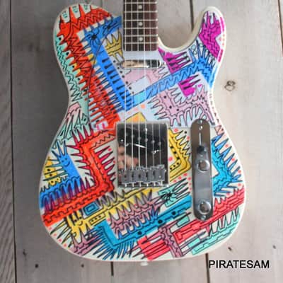 Fender Standard Telecaster Custom Art Guitar " Spiked Again " image 2