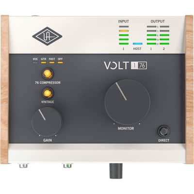 Universal Audio Volt 176 Portable 1x2 USB Type-C Audio/MIDI Interface with Built-In Compressor image 9