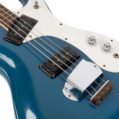 Vintage Mosrite The Ventures Model Bass Blue 1966 image 8