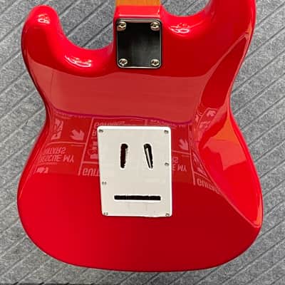Harley Benton ST-62CC "Stink-182" SkunkWerx MOD Shop Inc. Our In-USA Fret Dress USA Stock Fast Ship ST-182 Plus Tom Delonge Tribute UFO DragonfireDakota Red image 14
