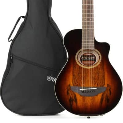 Yamaha APXT2EW 3/4-size Thinline Cutaway Acoustic-electric Guitar - Tobacco Brown Sunburst image 2