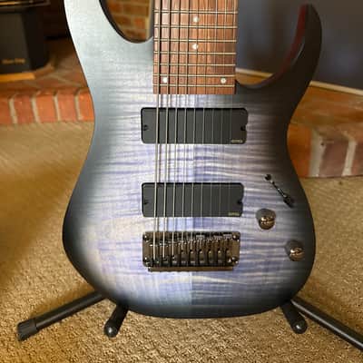 Ibanez RGIR9FME-FDF Iron Label 2019 - Faded Denim Flat image 2