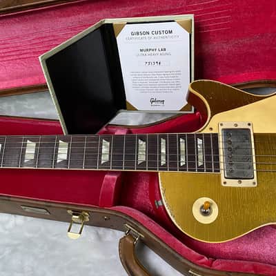NEW! Gibson Custom Shop '57 Les Paul Gold Top Reissue Ultra Heavy Murphy Lab - Authorized Dealer - ONLY 8.5 lbs! - G06413 image 14