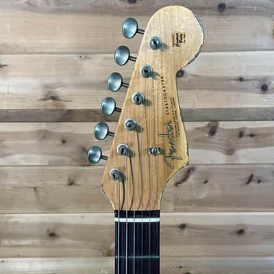 Fender Custom Shop Limited Edition 1964 L-Series Stratocaster Heavy Relic Electric Guitar - Aged Sherwood Green Metallic image 3