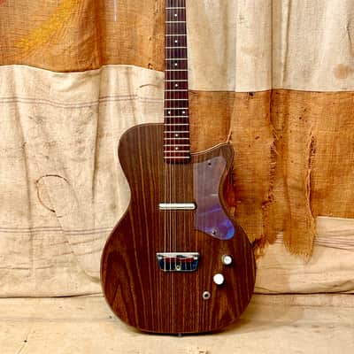 ~1959 Silvertone-Danelectro U-1 Model 1300 Brown Faux Wood Grain image 2