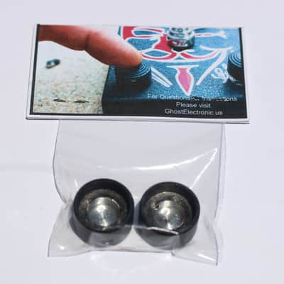 Ghost Electronic Footswitch Covers 2 Black Abyss Pedal Topper Aluminum Guitar Knob 2022 image 4