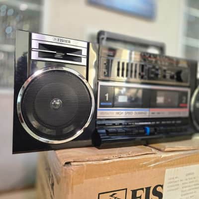 Fisher PH-W702K Rare Vintage Cassete Deck Boombox Japan Warranty Never Used 1988 image 11