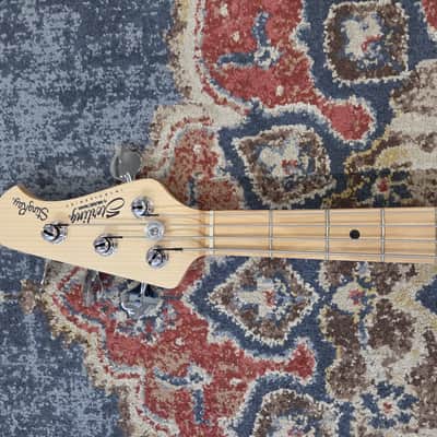 Used Sterling by Music Man Intro Series StingRay Sunrise Orange 4 string bass image 3