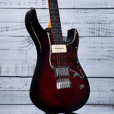 Yamaha Pacifica PAC611VFM Electric Guitar | Dark Red Burst image 4