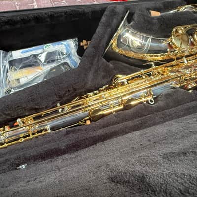Yamaha YTS-480SGLK Tenor Saxophone Silver-plated Body, Gold Lacquer Keys Auth Dlr New Unplayed #540 image 8