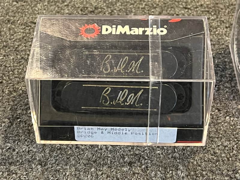 DiMarzio Brian May DP206 Signature Pickup Set 1980’s - Black - New Never Installed image 1