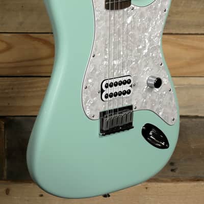 Fender Tom Delonge Stratocaster Electric Guitar Surf Green w/ Gigbag image 1
