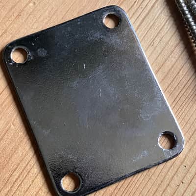 Fender Jazz Bass Guitar Neck Plate 1992 Mexico Mexican MIM image 4