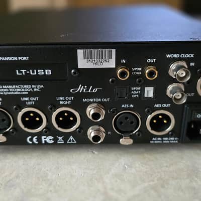 Lynx Hilo Reference A/D D/A Converter System with LT-USB Card 2010s - Black image 2