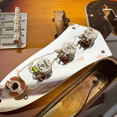 2010-12 Fender Japan JB-62US Jazz Bass Body Alder Sunburst Made in Japan image 11