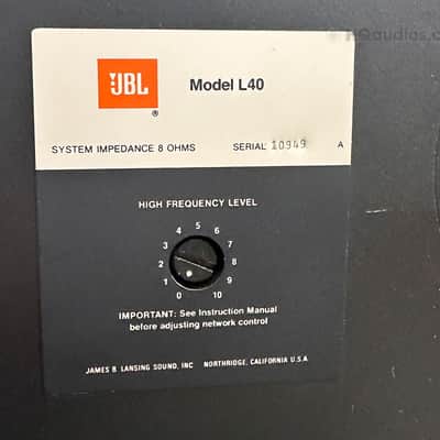 JBL L40 SPEAKERS - Professionally Restored – Fully Tested – 1-Year Warranty image 14