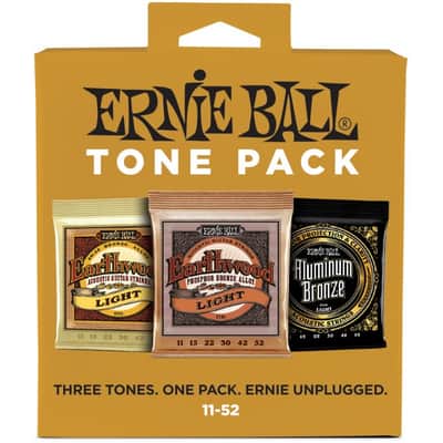 ERNIE BALL 3314 Acoustic Tone Pack Light 011-052 3-Pack Saiten für Westerngitarre /AL image 1