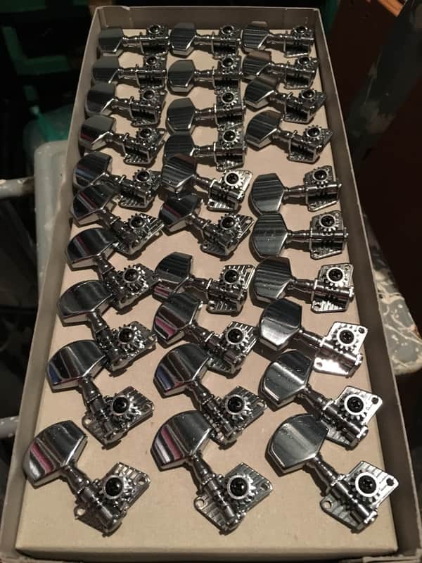 30 x Gotoh Vintage Skewed Tuner for Slotted Headstock 80's Chrome image 1