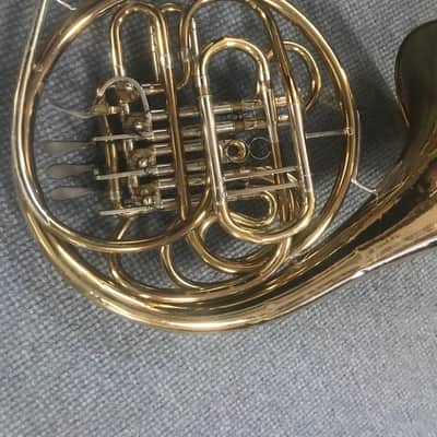 C.G. CONN 6D Double French Horn w/ 1 Conn 3 mouth pieces, B & H mute, Case + Accessories. Sale Benefits Music Education Non Profit! image 6