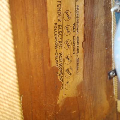 1947 Fender Dual Professional Vintage Tweed Tube Amplifier 2x10, V Front Super Bild 11