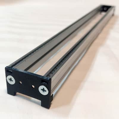 Intellijel 1U 56HP Eurorack Rails Kit with Brackets & Threaded Inserts (Black / Silver) image 10