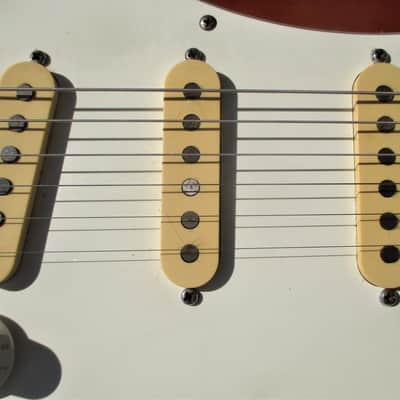 Fresher Straighter Guitar, 1970's, Japan,  Sunburst Finish,  Plays And Sounds Good, Gig Bag image 4