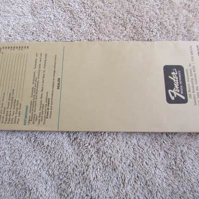 1968 Fender Price List Original Vintage Fender Price List W/Guitars Amps Parts & More Vintage 1968 image 5