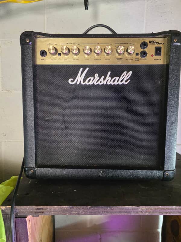 Marshall MG MG15FX 2-Channel 15-Watt 1x8" Solid-State Guitar Combo 2009 - 2012 - Black image 1