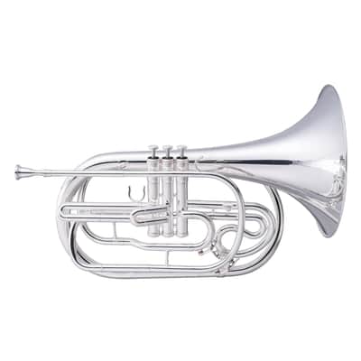 John Packer JP2052S Key of Bb Marching French Horn w/ABS Hard Plastic Case & Mouthpiece image 1