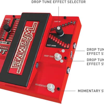 Digitech Whammy DT Guitar Pedal - Drop Tune & Whammy Effects, Pitch Shifting, True Bypass. 2 Flat Patch Cables Included image 7