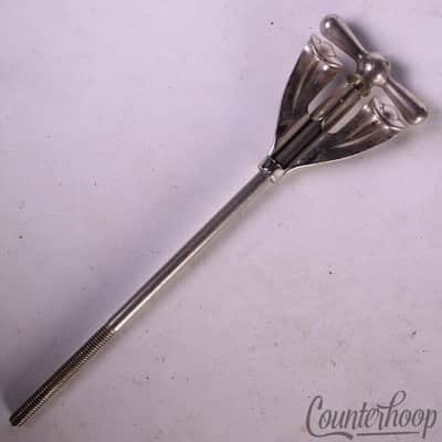 *Ludwig Bass Drum Long Bow-Tie Tension T-Rod+Claw 7"Nickel Club-Date 50s WFL USA image 2