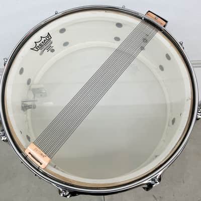 Vintage 1960s Ludwig Super Classic Snare Drum in White Marine Pearl image 7