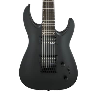 Jackson JS22-7 Dinky Arch Top DKA HT, Amaranth Fingerboard, Satin Black image 2