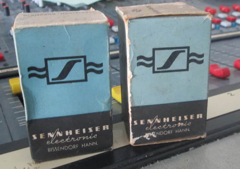Pair of Sennheiser Bissendorf Mic input transformer 1960 Grey NOS image 1