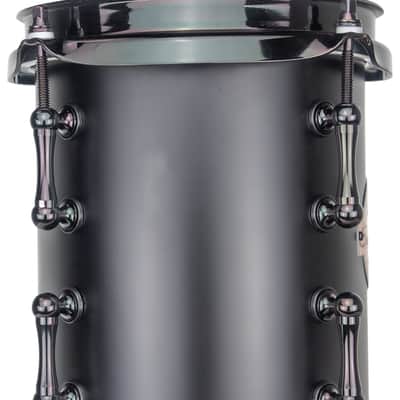 Sawtooth Hickory Series Concert Toms, 6" x 8" & 8" x 8" Matched Pair, Dual-Head Design, 6-Ply Hickory Shells, 3.2 mm Triple-Flange Hoops, Black Nickel Hardware, Chocolate Satin Finish image 10