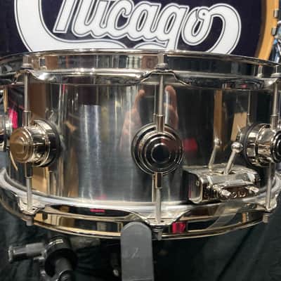 Tris Imboden's, Chicago, 5.5x14" Collector's Series Stainless Steel Snare Drum 2000s image 17