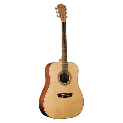 Washburn D7S Harvest Dreadnought Acoustic Guitar. Natural Gloss image 1