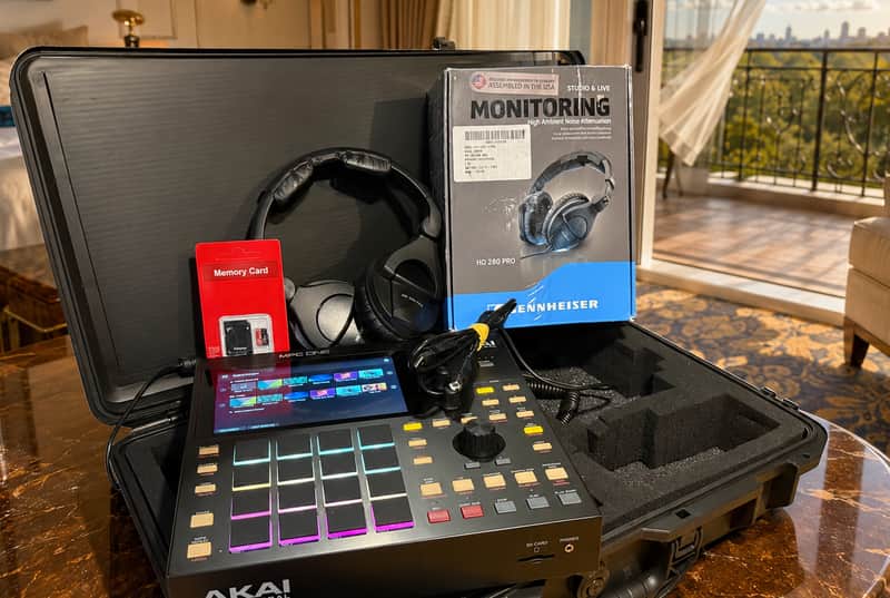 Akai MPC One Production Center Bundle • Custom Hard Case • HD 280 Pro • 32GB SD • Excellent image 1
