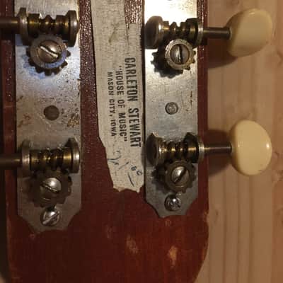 Late '50s United-made Parlor guitar, electrified image 13