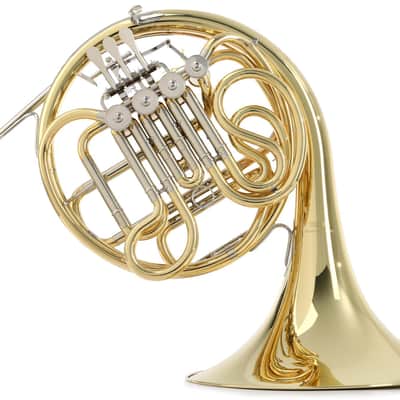 Yamaha YHR-567 Intermediate Double French Horn - Clear Lacquer image 1