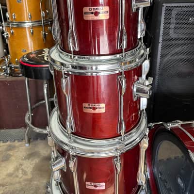 Yamaha 1984 Recording Custom Cherry Drum Set image 6