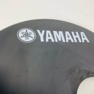 22" Yamaha Bass Drum Skin | Black Drum Head With Port Hole #1934 image 7