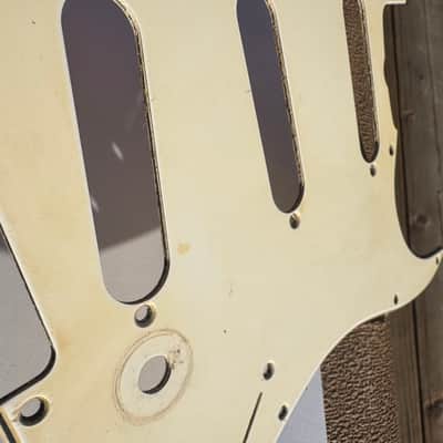 Fender Stratocaster Pickguard USA Late 1959 60 61 62 63 Mint Green celluloid 11 hole image 3