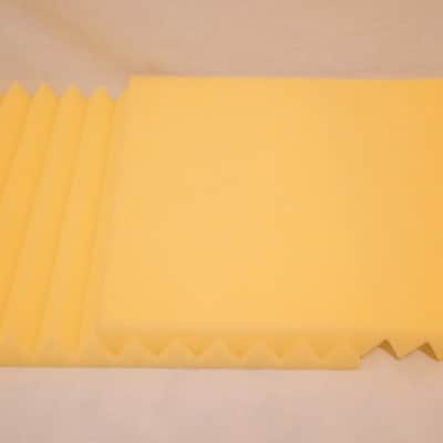 UNMARKED ALL PURPOSE FOAM MUFFLERS, CASE PADS, INSULATORS, ETC - YELLOW CAKE FOAM SECTIONS BUYER SHIPS! image 5