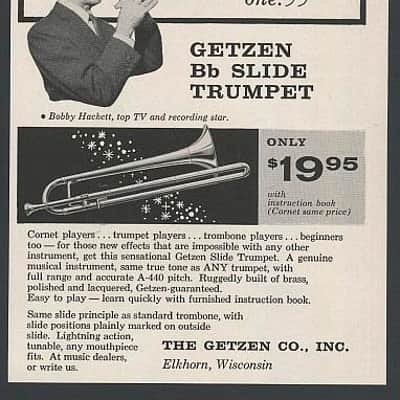 Vintage Getzen Deluxe Slide Trumpet  1950’s - 1960's image 3