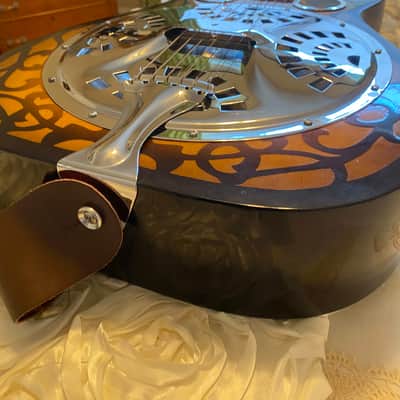 Dobro Square Neck Resonator Lapsteel 1993 - Sunburst image 4