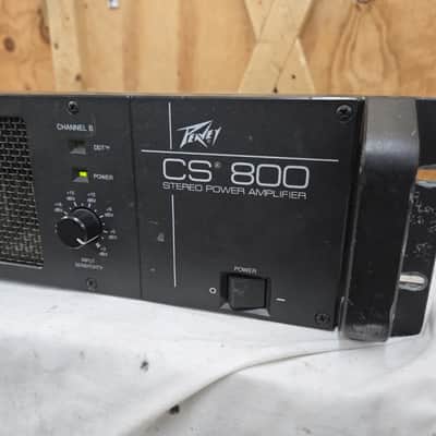 Peavey CS-800 Stereo Two-Channel Power Amplifier Amp 400 Watts Per Ch. Working image 3