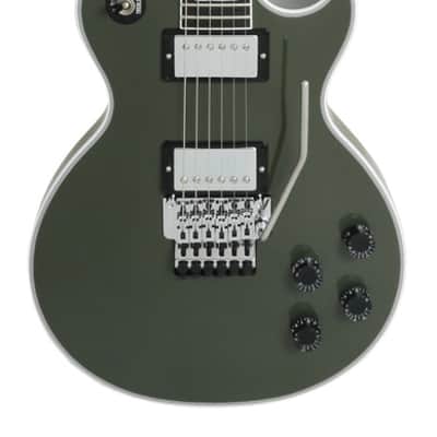 Les Paul Custom Axcess Floyd Rose Olive Drab with CustomBuckers 2024 image 2