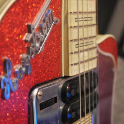 Hagstrom deluxe p-46 1961 red sparkle image 13