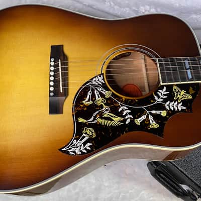 NEW! Gibson Custom Shop Hummingbird Koa/Carpathian Spruce Acoustic-Electric Guitar - Honeyburst - 4.6 lbs - Authorized Dealer! G06395 image 4